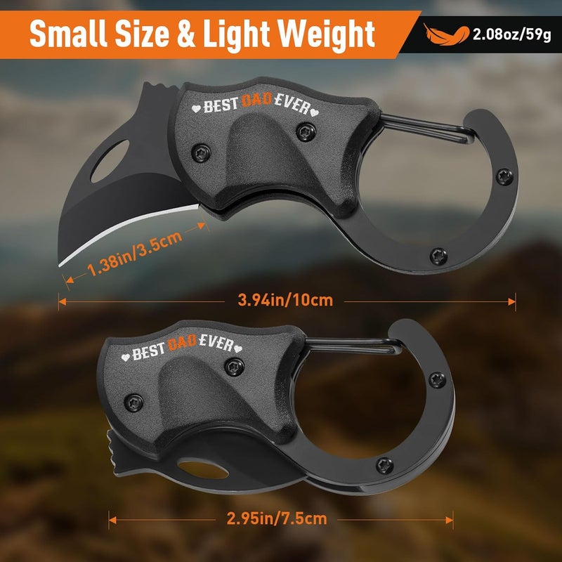 ZOOI Gifts for Dad, Valentines Day Gifts for Him Pocket Carabiner Gadgets, Anniversary Birthday Gift for Men Dad Husband Him, Mens Valentines Gift for EDC Gadgets Tools for Dad - Image 4